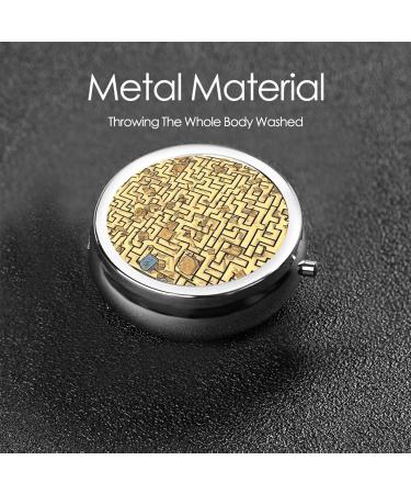 Treasure Mazeround Pill Box | 3 Compartment Portable Travel Organizer for Pills - Buy Online on GoSupps.com