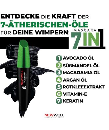 Buy New Welle Bio Herbal Waterproof Mascara - Length & Volume Enriched with Argan Macadamia Avocado Oil & Keratin - International Shipping Available - Buy Online on GoSupps.com