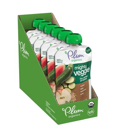 Plum Organics Mighty Veggie Baby Food Pouch Variety Pack - 18 Organic Squeeze Pouches (4 oz) for Babies & Toddlers - Buy Online on GoSupps.com