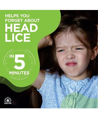 Cuttio Lice Treatment Spray for Kids | Anti-Lice Hair Solution | Non-Toxic Natural Ingredients | 8oz - Buy Online on GoSupps.com