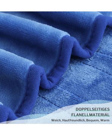 Buy Coriwell Thermal Blanket - 180x200 cm Electric Flannel with 10 Heating Levels & Auto Shut-Off | Cozy Bed Blanket with Overheat Protection - Blue - Buy Online on GoSupps.com