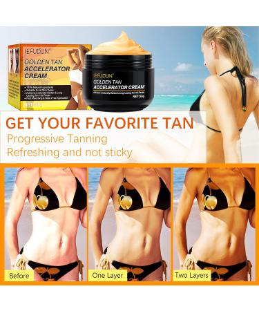 Tanning Accelerator 50g Tan Accelerator for Sun Instensive Brown Tanning Gel Premium Bronzer Cream Effective in Sunbeds & Outdoor Sun Achieve a Natural Tan with Natural Ingredients - Buy Online on GoSupps.com