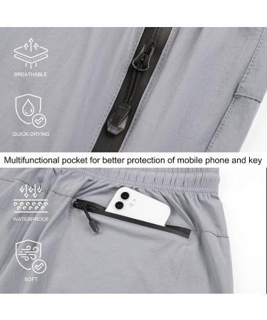 Suwangi Women's Quick Dry Hiking Cargo Shorts - Light Grey, Medium - Buy Online on GoSupps.com