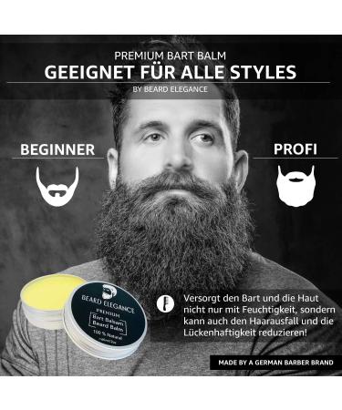 Bearance Elegance Beard Balm - Premium Beard Care | 100% Natural Balm & Wax | Stops Itching Softens & Tames Your Beard - Buy Online on GoSupps.com