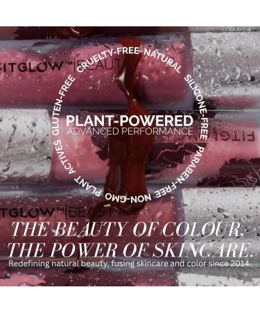 FITGLOW Beauty Lip Colour Serum | Hydrating Lip Gloss | Plumping Anti-Aging Lip Treatment | Natural Shine with Pomegranate Sterols & Collagen | Buildable Color for Dry Chapped Lips | Gleam - 10g Gleam - Beige Nude - Buy Online on GoSupps.com