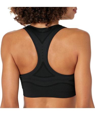 Hanes Women's Seamless Racerback Sports Bra - Medium Ebony - Buy Online on GoSupps.com