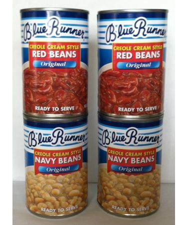 Blue Runner Creole Cream Style Bean Sampler Four 16 Oz Cans