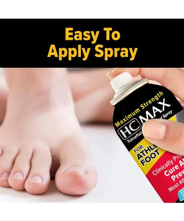 HC MAX Aerosol Athlete's Foot Spray 5.3oz - Fast Acting Relief - Buy Online on GoSupps.com