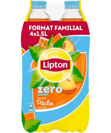 Lipton Ice Tea Th Glac Saveur P che Z ro Sucres 4 x 1 5 L - Buy Online on GoSupps.com