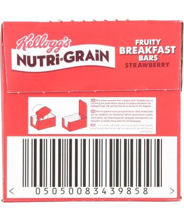  Kellogg's Kellogg's Nutri Grain Soft & Fruity Lot de 28 fraises 37 g - Buy Online on GoSupps.com