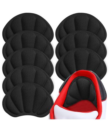 Back of Heel Cushion Pads Adhesive Heel Grips Inserts for Boots Loose Shoes Too Big Reusable Heel Guards Liners for Women Men Improve Shoe Fit 8PCS-Black