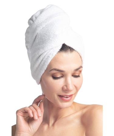 Fishers Finery Women's Terry Cloth Head Scarf - Soft Microfiber & Bamboo Viscose 19x40 | International Shipping Available - Buy Online on GoSupps.com