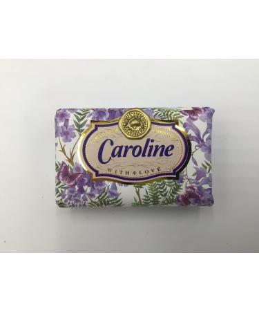 Caroline - Gift Soap Bar For Her Birthday Rose Scent Mum Grandmother Cleanser Lather Present Girl