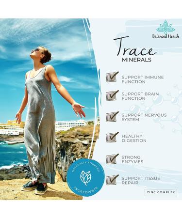 Balanced Health Zinc Complex - Immune System Support Liquid Drops (Peppermint, 2oz, Vegan) - Buy Online on GoSupps.com