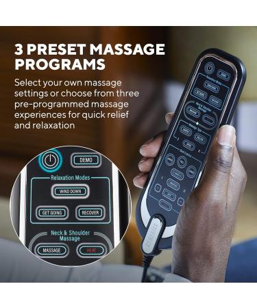 Buy Homedics 2-in-1 Shiatsu Massage Seat & Pillow Back Neck Shoulders & Thighs Relief with Heat Function | International Shipping - Buy Online on GoSupps.com