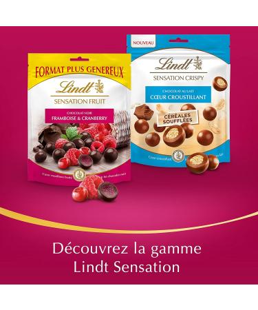 Lindt Fruit Sensation Dark Chocolate Raspberry & Cranberry - 160g - Buy Online on GoSupps.com