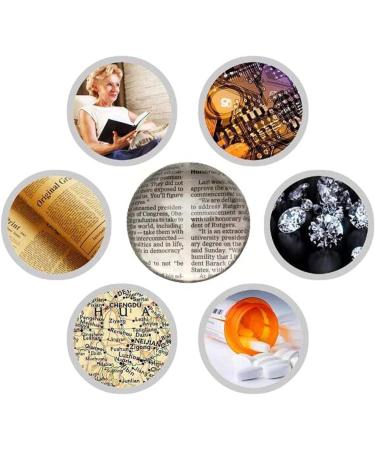 Magnifying Glass 5X Desktop Handheld Super High Clarity for Seniors Low Vision Books Pages Magazines Newspapers Maps Magnifier - Buy Online on GoSupps.com