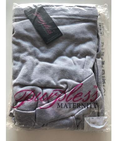 Purpless Maternity Over Bump Support Joggers - Light Gray Melange - Size 18 - Buy Online on GoSupps.com