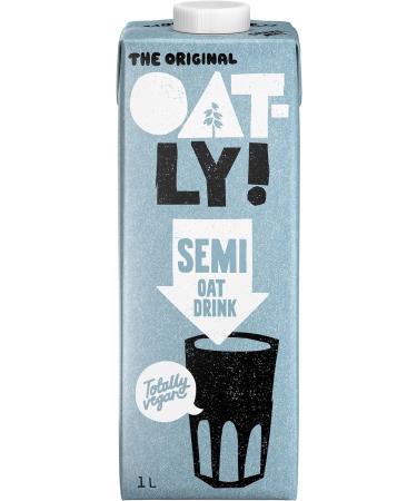 Oatly Semi Oat Drink 1 Litre (Pack of 6) Semi 1 l (Pack of 6) - Buy Online on GoSupps.com
