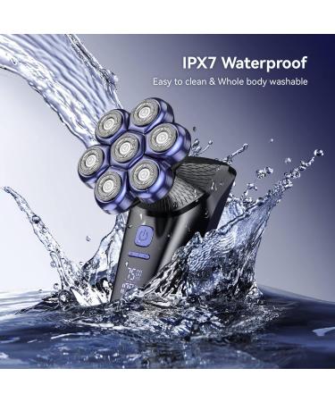 Bald Men's Head Shaver - 7D Magnetic Floating Head, 3 Modes, IPX7 Waterproof, USB Rechargeable Grooming Kit - Buy Online on GoSupps.com