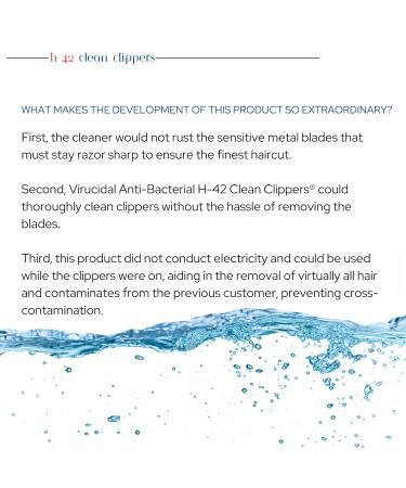 H-42 Clean Clippers Blade Cleaner with Brush - 8oz - Best Blade Maintenance for Smooth Cuts - Free International Shipping - Buy Online on GoSupps.com