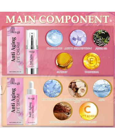 exatta Caffeine eye cream eye serum eye cream antiaging for dark circles and wrinkles retinol coffee booster with massage ball moisturizing eye care for women 60 ml - Buy Online on GoSupps.com