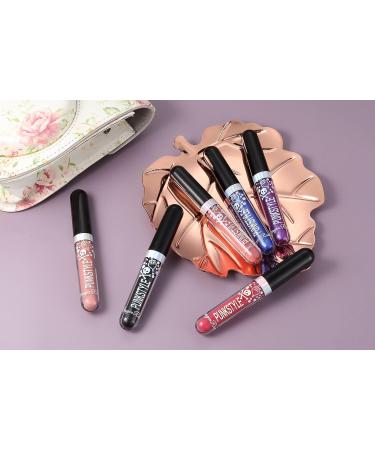 Waterproof Matte Lip Gloss Set - 3 Colors: Black Blue Purple | Long Lasting Lipstick Makeup Gift for Women & Girls - Buy Online on GoSupps.com