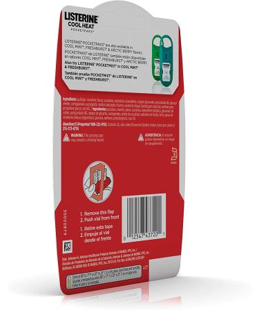 Listerine Cool Heat Pocketpaks Breath Strips - Cinnamon Flavor - 24 Strips x 3 Pack - Kills Bad Breath Germs - Oral Care Freshener for Long-lasting Fresh Breath - Buy Online on GoSupps.com