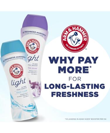 Arm & Hammer Light In-Wash Scent Booster Crisp Clean 24oz - Premium Odor Eliminator & Laundry Freshener for International Shipping - Buy Online on GoSupps.com