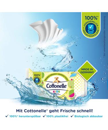 Cottonelle Kids Moist Toilet Paper - Fruity Fresh Biodegradable & Plastic-Free Advantage Pack 12x42 Wipes | Shop Internationally - Buy Online on GoSupps.com