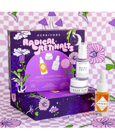 Herbivore Botanicals Radical Retinalts Set - Moon Fruit Serum, Moon Dew Eye Cream & Phoenix Face Oil - Buy Online on GoSupps.com