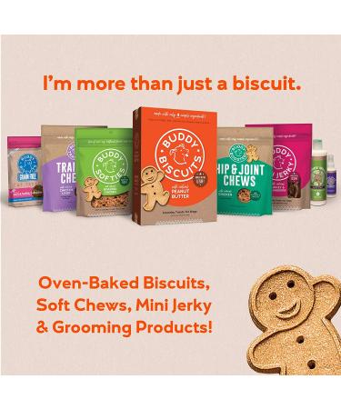 Buddy Biscuits Oven Baked Healthy Dog Treats - Crunchy Peanut Butter, 1lb (Pack of 1) - Buy Online on GoSupps.com