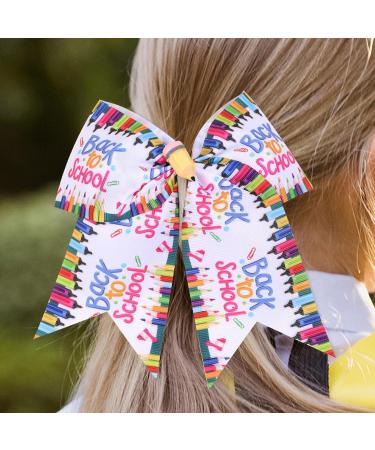 Xtauaguh Hair Bow Barrettes | Back to School Girls Hair Barrettes - Cute Decorative Hair Clips Hair Accessories for Daily Life Travel School - Buy Online on GoSupps.com