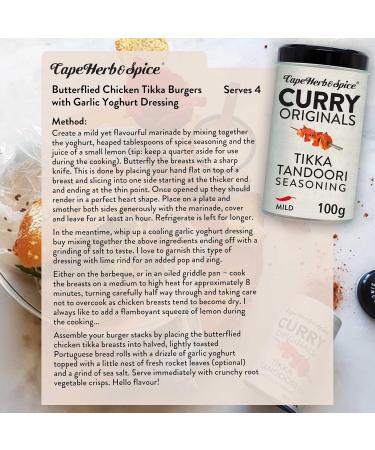 Cape Herb & Spice Curry Originals Tikka Tandoori Seasoning 100g - Mild Chilli Rating - Buy Online on GoSupps.com