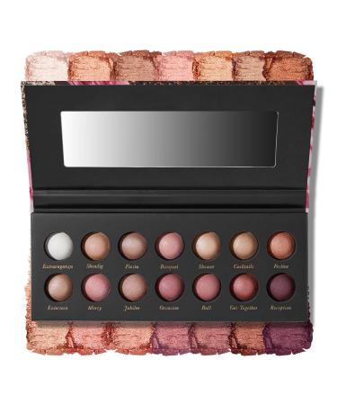 LAURA GELLER NEW YORK The Delectables Pink Prosecco Baked Eyeshadow Palette | 14 Pigmented Eyeshadows Blendable 11 The Delectables Pink Prosecco Baked Eyeshadow Palette