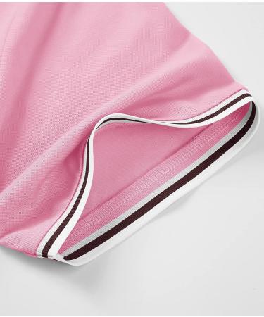 SCODI Men's Breathable Athletic Polo Shirt - Pink, Large - Buy Online on GoSupps.com