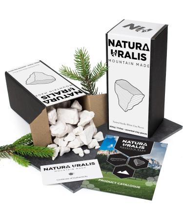 Argile Blanche Kaolin | 500g d'Argile Blanche Naturelle Blanc pur Blanc Cass - Croquant Eonnant Texture Terreuse Velout e et Ferme Satisfaisante Sensation ASMR - Buy Online on GoSupps.com