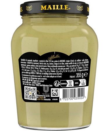 MAILLE Specialty Mustard Fine Medium Strong Jar 355g - Set of 4 (Packaging May Vary) - Buy Online on GoSupps.com