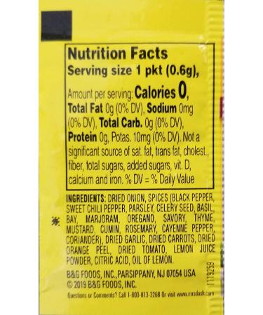 Mrs Dash Original Blend Seasoning Packets - Salt Free, No MSG - 100 Packets with Swivel Spoons - Buy Online on GoSupps.com