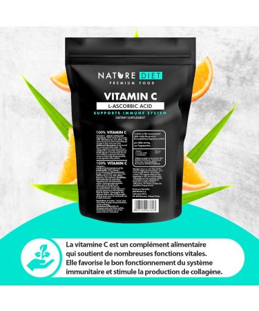 Nature Diet - Vitamin C | Powder | L-ascorbic acid | Antioxidant - 500 g - Buy Online on GoSupps.com