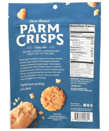 ParmCrisps Original Flavor 1.75 oz - Crispy Parmesan Cheese Snack - Buy Online on GoSupps.com