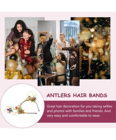 Buy Reindeer Anti-Anti Lemand Christmas Hair Accessories - Butterfly Headband & Stirring Strap for Festive Parties - Buy Online on GoSupps.com