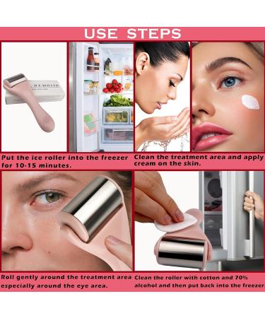 Ice Roller for Face and Eyes UK Company Skin Care Facial Roller Massager Tool Cooling Skin and Body - Buy Online on GoSupps.com