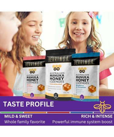Berringa Australian Super Manuka Honey Lozenges with Ginger & Lemon | Certified MGO 900+ | 30 Pack | Premium Australian Honey Lozenges - Buy Online on GoSupps.com