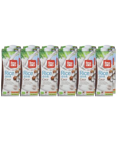 LIMA Rice Drink Coco - Pack of 6 (6 x 1 kg) | Dairy-Free Vegan Beverage | International Shipping Available - Buy Online on GoSupps.com