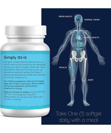 500mg Antarctic Krill Oil Softgels with Phospholipid Omega-3s EPA & DHA - High Astaxanthin - No Fishy Reflux - by as-is (60 Count) - Buy Online on GoSupps.com