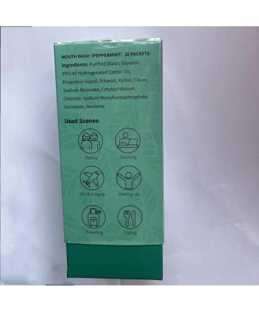 Travel Size Mouthwash - Individually Wrapped Mild Mint Fresh Breath (Pack of 20) | Perfect for Office & Dating Essentials - Buy Online on GoSupps.com