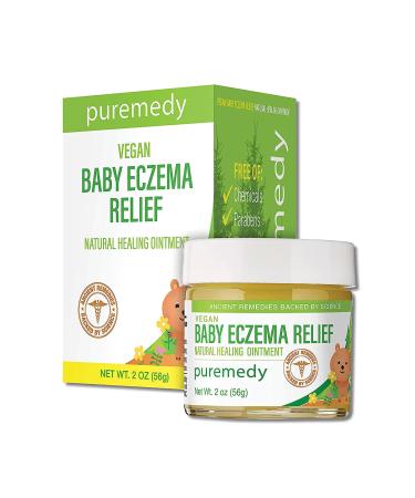 Puremedy Baby Eczema Treatment Relief Salve - Vegan Homeopathic Remedy for Temporary Soothing Relief of Itchy Dry Skin (2oz)