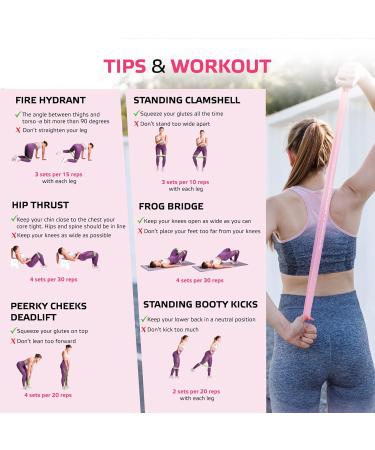 Sport2people Fitness Straps Set - Allatex Gymnastics Resistance Bands & Booty Bands - Pink | International Shipping - Buy Online on GoSupps.com