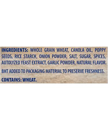 Triscuit Garlic & Onion Poppy Seed Crackers 8oz (Pack of 6) | Non-GMO, Savory Snack Option - Buy Online on GoSupps.com